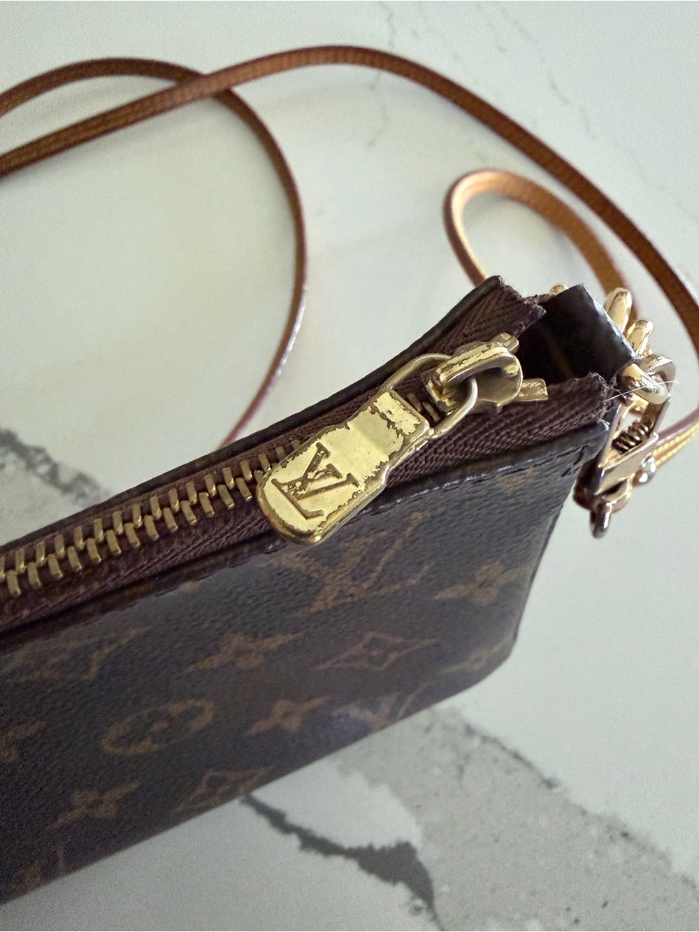 Louis Vuitton Monogram Pochette Accessories Crossbody in Brown - Picture 3 of 8